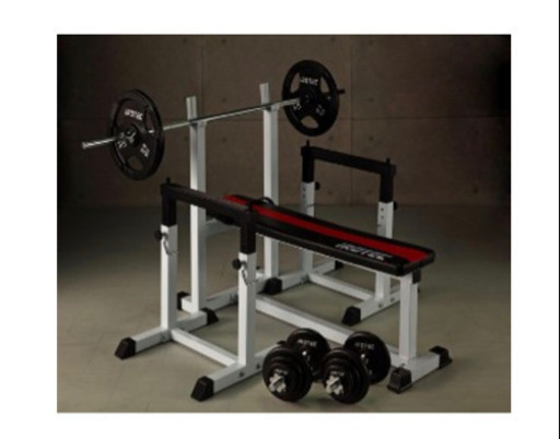 IROTEC（アイロテック）ストレングスセット100 K/プレスベンチ+アイアンバーベルダンベル100KGセット