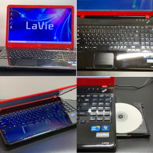 良品・情熱のコントラスト赤と黒/Core i7/メモリ4G/SSD240G/Office2019 良品・情熱のコントラスト赤と黒/Core i7/メモリ4G/SSD240G/Office2019