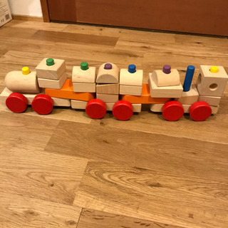 積み木　列車の画像