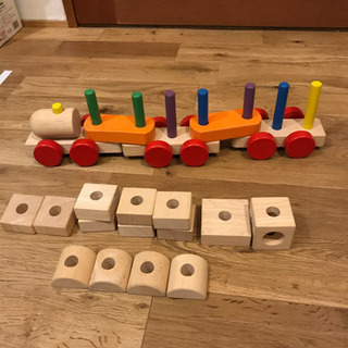 積み木　列車の画像