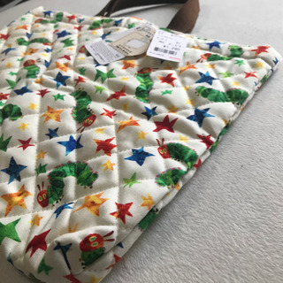 新品はらぺこあおむし　レッスンバック　ポケット無し　裏地無し　保育園バックの画像