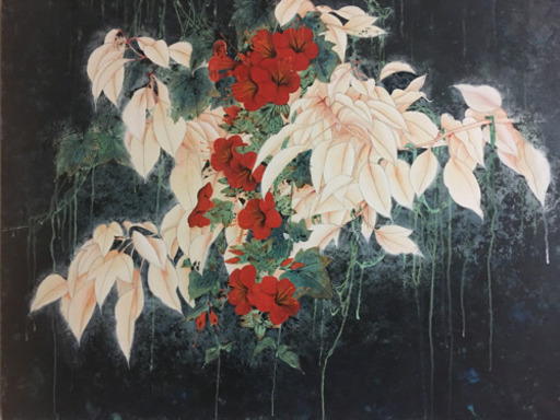 日本画 創作　　春（ ᠬᠠᠪᠤᠷ）