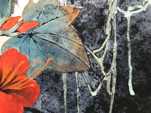 日本画 創作　　春（ ᠬᠠᠪᠤᠷ）