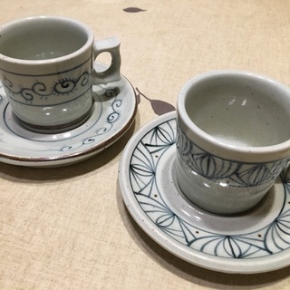 会津酔月焼 ペアコーヒーカップ＊