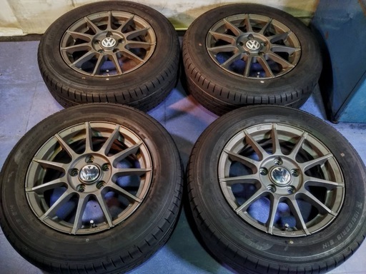 夏15インチ ワーゲン VW ゴルフ PCD112 ゴルフ5/6/7 VW専用 195/65R15 日本製グッドイヤー【富山市/手渡し
