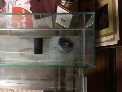 中古オールガラス水槽➕ガラス製オーバーフロー水槽