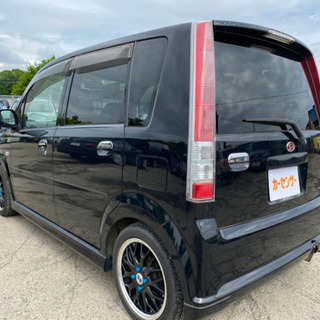 車検令和4年5月 L152 JBエンジン ムーヴカスタムRS 低走行8万キロ 社外アルミ Tチェーン 社外ナビ ターボ 車検2年付★支払い総額12.8万円★の画像