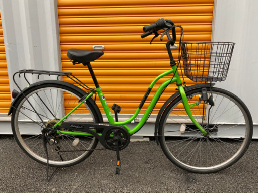 ★激安★変速ギア6段 ノーマルライト 26インチ 軽整備済み 防犯登録 ママチャリ 62