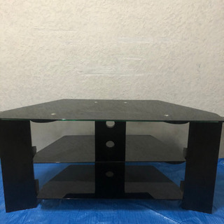 テレビボード (黒ガラス台)の画像