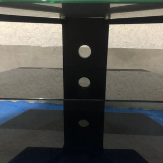 テレビボード (黒ガラス台)の画像
