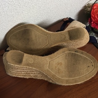 美品 J.CREW ウェッジソールサンダル の画像