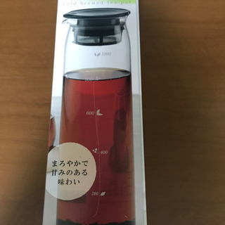 未開封新品 ハリオ 水出しガラスポット 茶こし付き 1リットル 日本製の画像