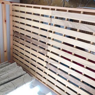 ●0円　6/7まで●　セミダブル　ベッドフレーム　木　の画像