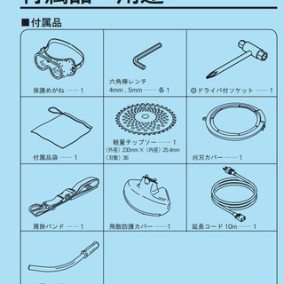 ハイパワー電動草刈機　RYOBI　AK-6000　使用回数わずか1回だけの新古品の画像
