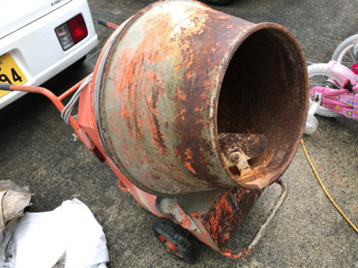 モルタルミキサー　ジャンク扱いで