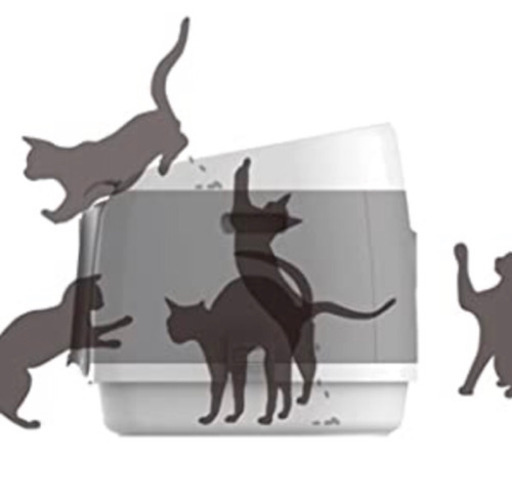 【2セット】Dadypet  猫トイレ ・ 宇宙船型