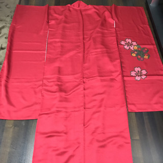 振袖 正絹☆モダンな桜柄の画像