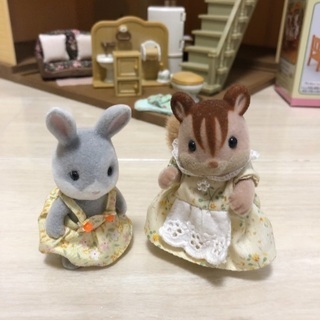 シルバニアファミリー あかりの灯る大きなお家と家具