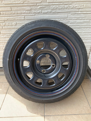 デイトナ風ホイールタイヤ4本セット　14インチ