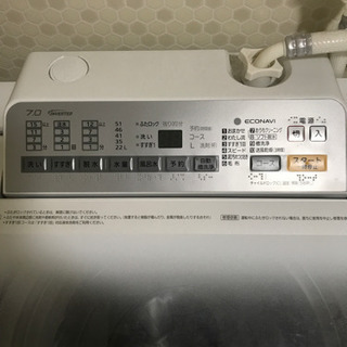 Panasonicのの全自動電気洗濯機（家庭用）の画像