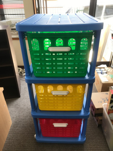 おもちゃ箱、子供部屋収納、3色箱、色々使えます★値下げ致しました^ - ^