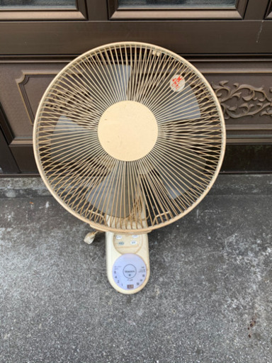 MORITA壁掛け扇風機 (わらび餅) 岩国の家電の中古あげます・譲ります
