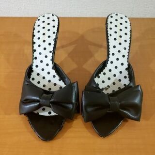 ☆ブラック リボン サンダル☆