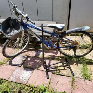 商談中24インチ自転車　台付き