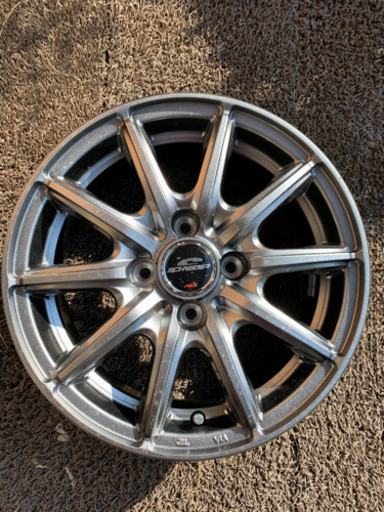 メーカー不明アルミホイール4本　14インチ