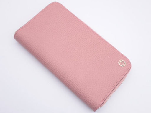 《GUCCI/インターロッキングG型押しカーフ》Sランク 449347 未使用品