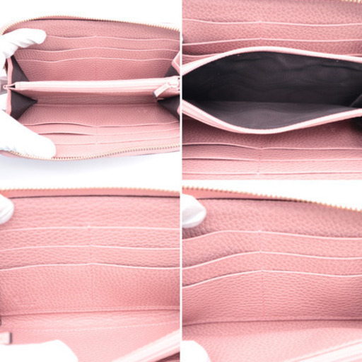 《GUCCI/インターロッキングG型押しカーフ》Sランク 449347 未使用品