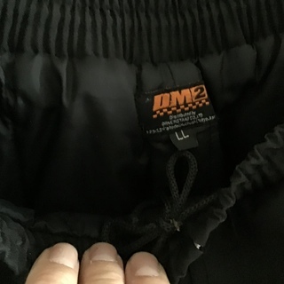 バイク用メンズパンツ。ブラックの画像
