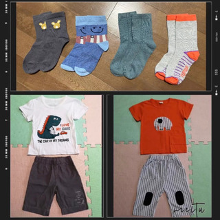 お得、キッズ　夏服上下2セットと4セット靴下
