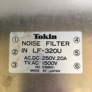 ノイズフィルター　Tokin