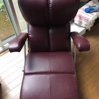 座椅子 ボールド 合皮 肘置きの画像