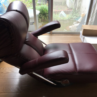 座椅子 ボールド 合皮 肘置きの画像