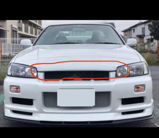R34スカイライン　ユーラス　ボンネットリップ