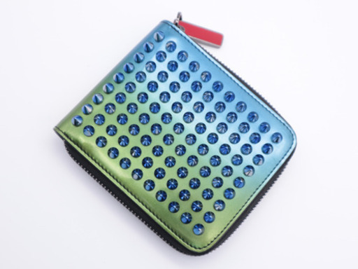 《Christian Louboutin/スタッズ 二つ折り財布》ABランク