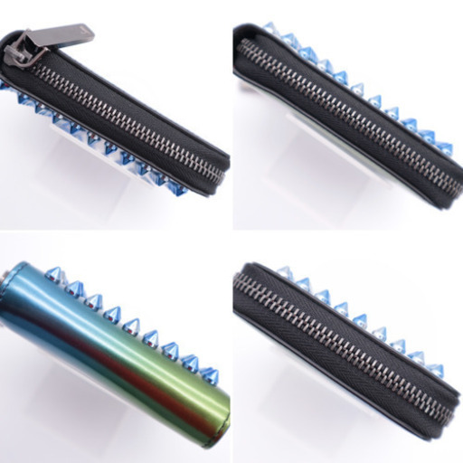 《Christian Louboutin/スタッズ 二つ折り財布》ABランク