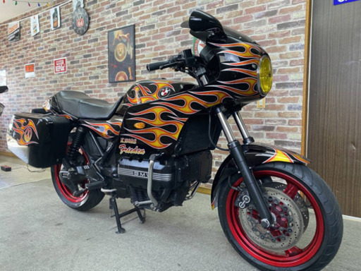 【上質極上美車カスタムペイントカフェカスタム！車検ETC付絶好調】BMW K100RS 4V 低走行【動画有】 カフェレーサー 4バルブ チョイ悪仕様
