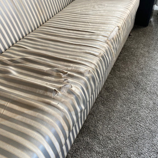 三人掛けソファ　傷ありの画像