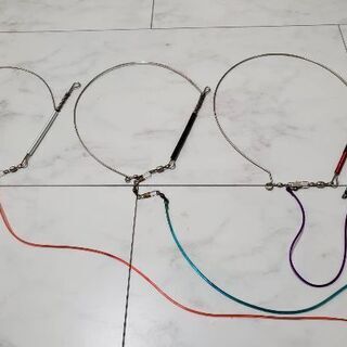 釣り 船釣り テンビン ３点セット (クッションゴム 付き)の画像