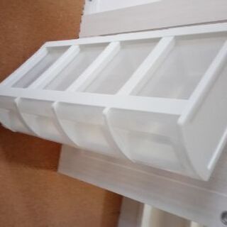 41x20x93.5cm キャスター付きプラスチック製4段引出しの画像