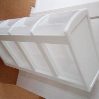 41x20x93.5cm キャスター付きプラスチック製4段引出しの画像