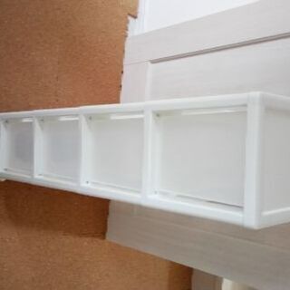 41x20x93.5cm キャスター付きプラスチック製4段引出しの画像