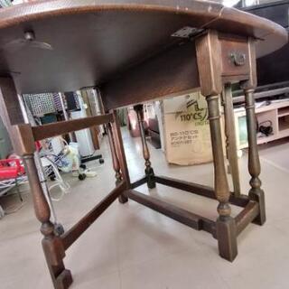 飛騨産業　【高級家具】バタフライテーブル★チェアセット★ダイニングセット★アンティーク調【中古品】