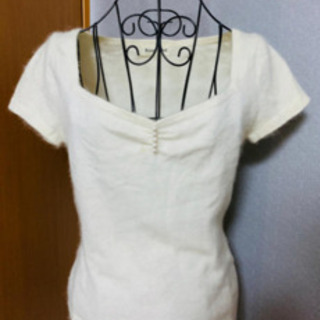 13 private label 半袖モヘアニット