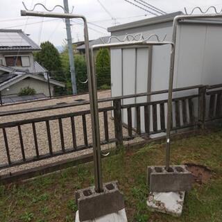 ステンレス物干し台 ブロック付