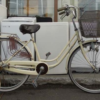 ▶ジャンク 自転車 26インチ 3段変速 ママチャリ カゴ付き ...