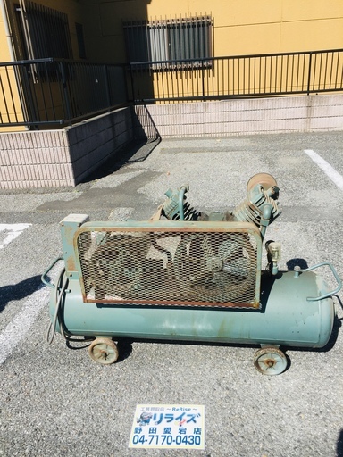 日立 3.7P-9.5T 常圧コンプレッサー【リライズ野田愛宕店】【店頭取引限定】【ジャンク品】